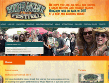 Tablet Screenshot of hideawayfestival.com